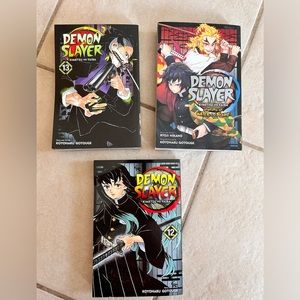 Demon Slayer Manga Books - Lot of 3- Like New Condition